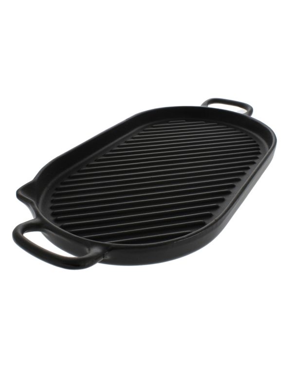 Chasseur French Oval Cast Iron Grill Pan